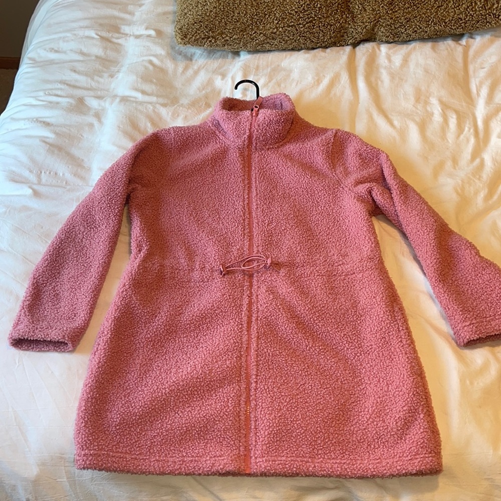 Pink Sherpa Adjustable Waist Coat